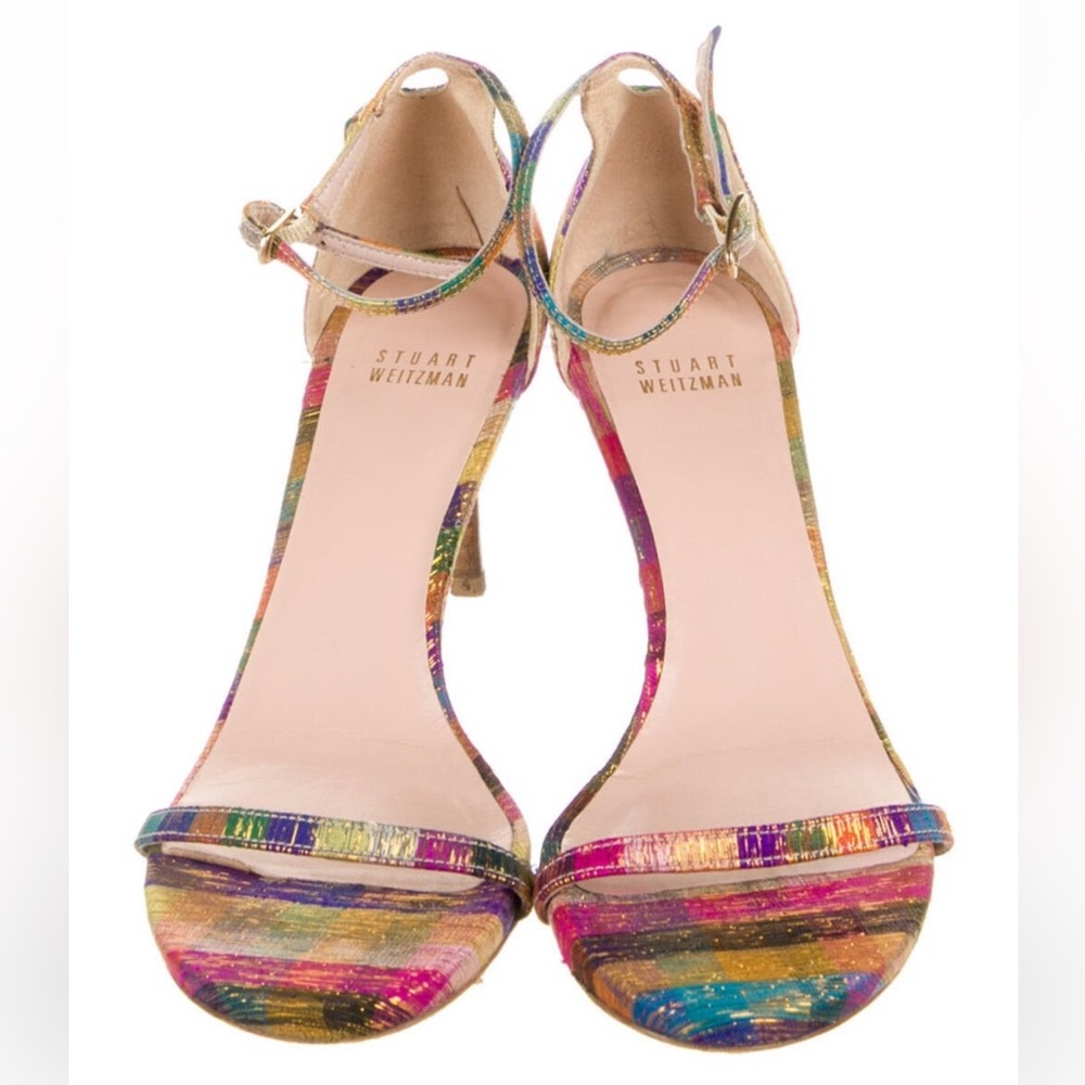 Stuart Weitzman Rainbow Strappy Sandals